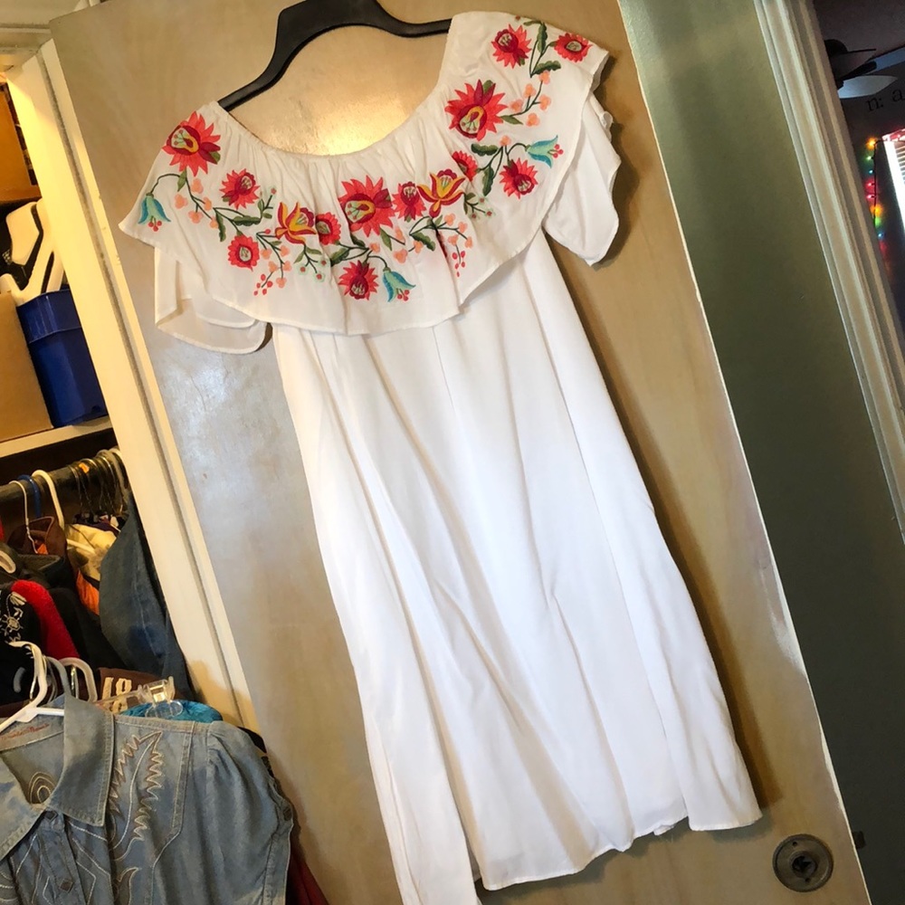 Embroidered boutique dress